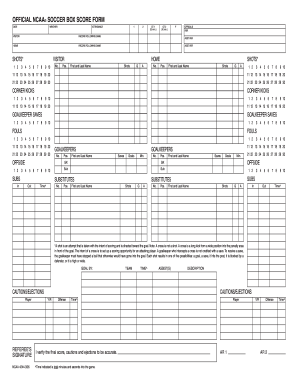 Printable Blank Football Stat Sheets