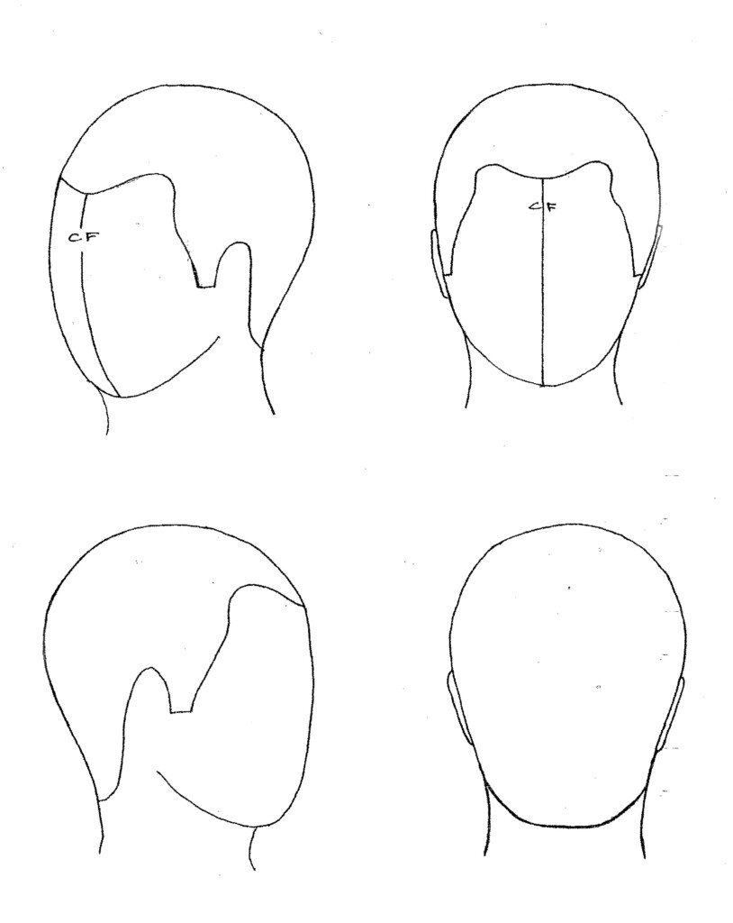 Printable Blank Head Sheets For Hairdressing