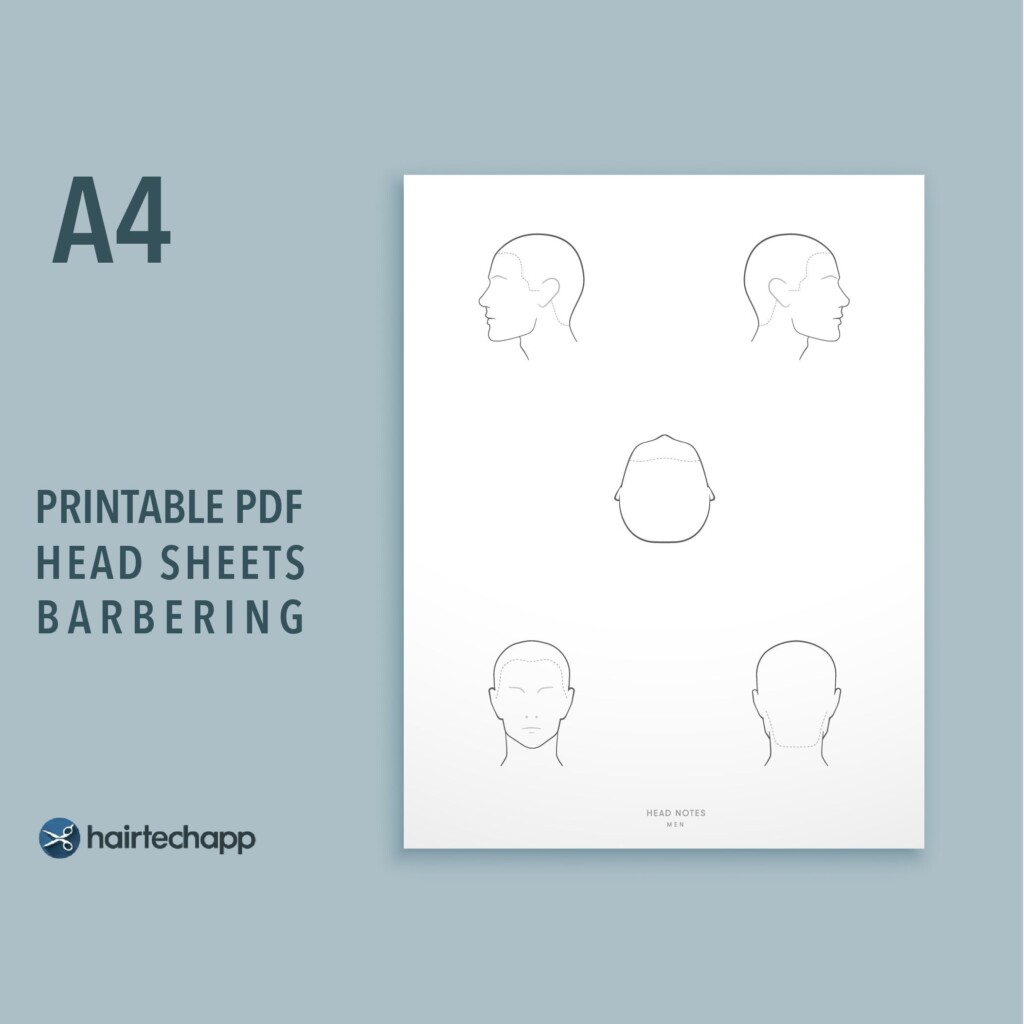 Printable Blank Head Sheets For Hairdressing Free Printable