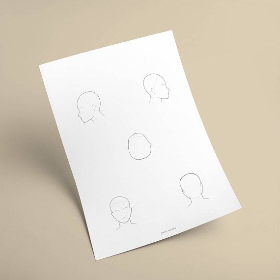 Printable Blank Head Sheets For Hairdressing