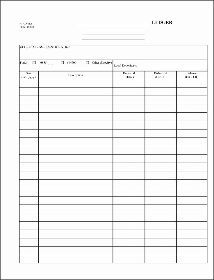Printable Blank Self Employment Ledger Sheets Printable Calendars AT