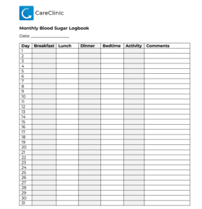 Printable Blood Sugar Log Sheet Free PDF 42 OFF