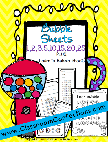 Printable Bubble Sheets Classroom Activities Social Studies Reading 