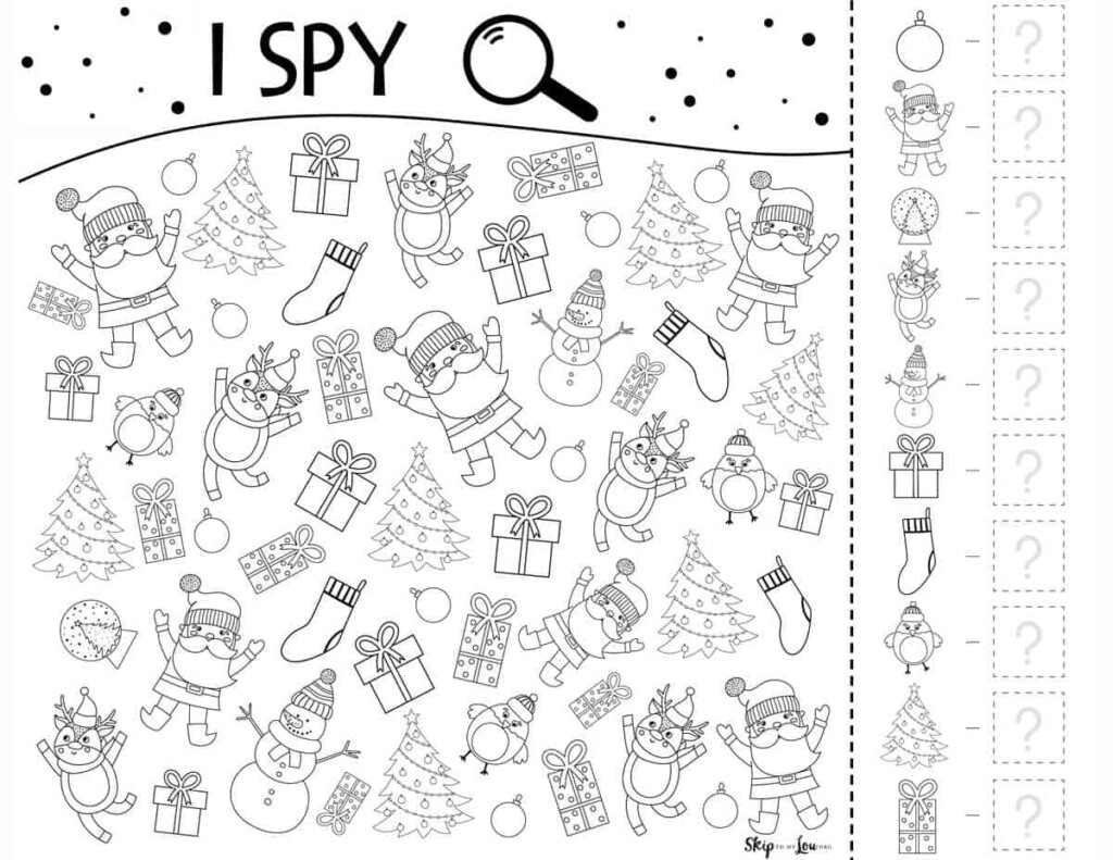 Printable Christmas Activity Sheets FREE Printable A Z