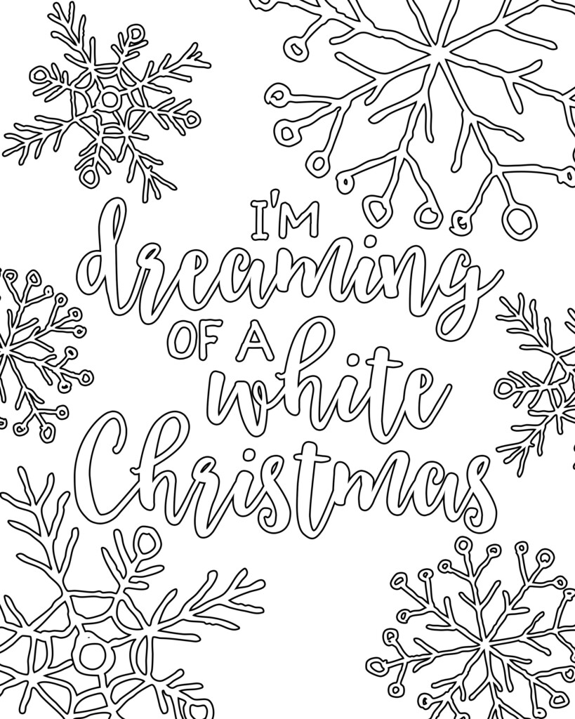 Printable Coloring Christmas Sheets