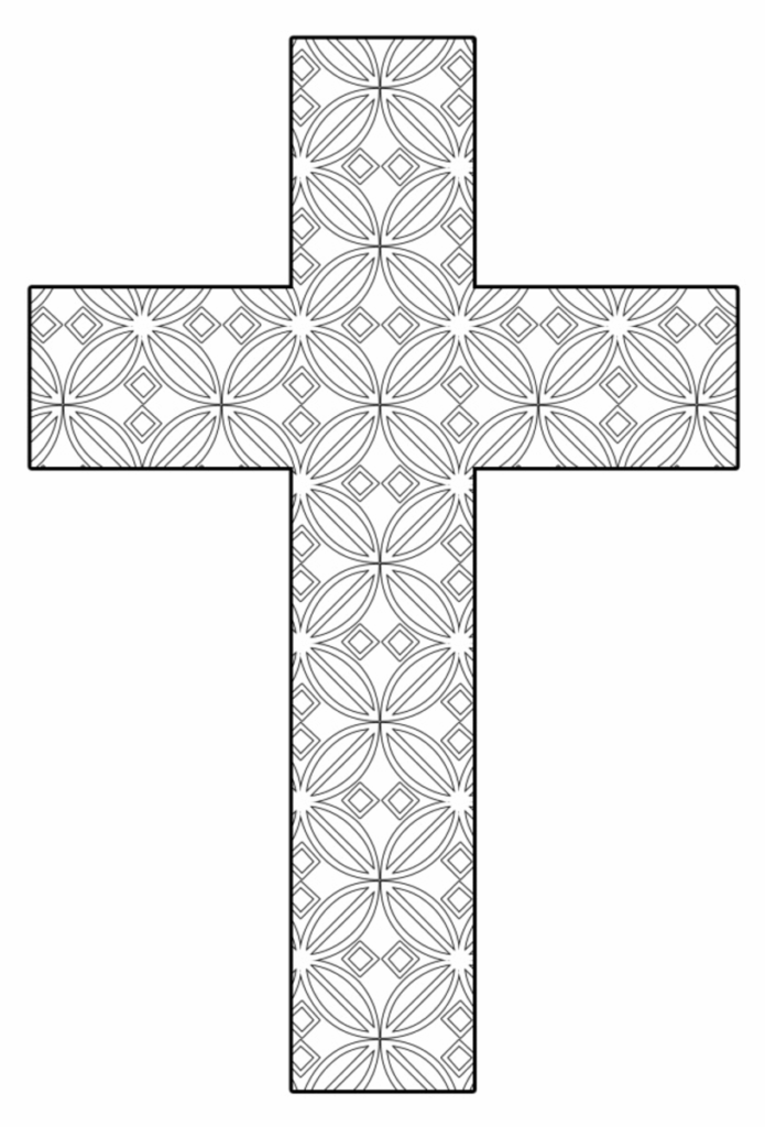 Printable Cross Coloring Sheets
