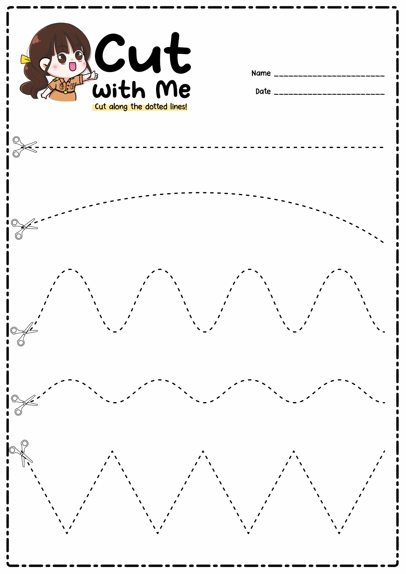 Printable Cutting Practice Sheets