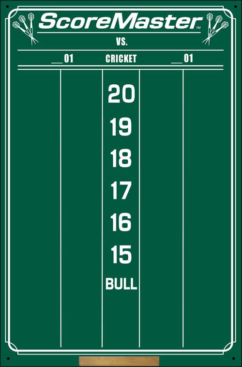 Printable Dart Board Cricket Score Sheet