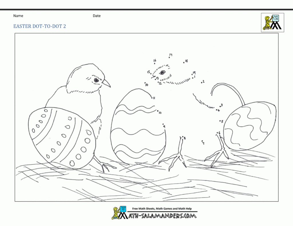 Printable Easter Dot To Dot