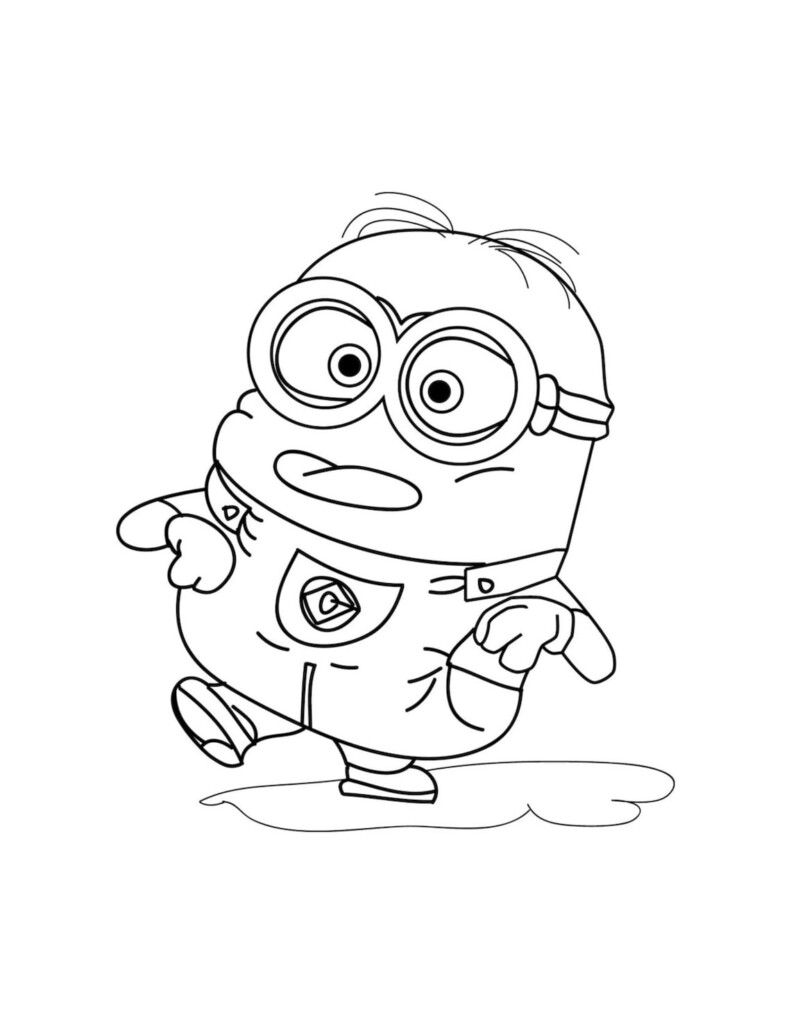 Printable Easy Minion Coloring Pages Petlord