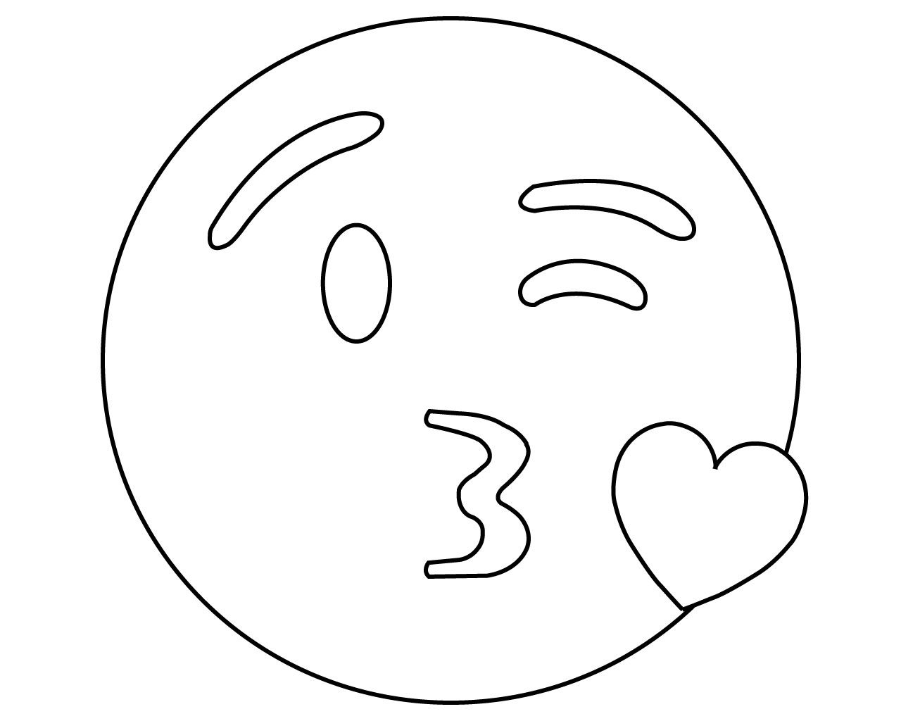Printable Emoji Coloring Pages