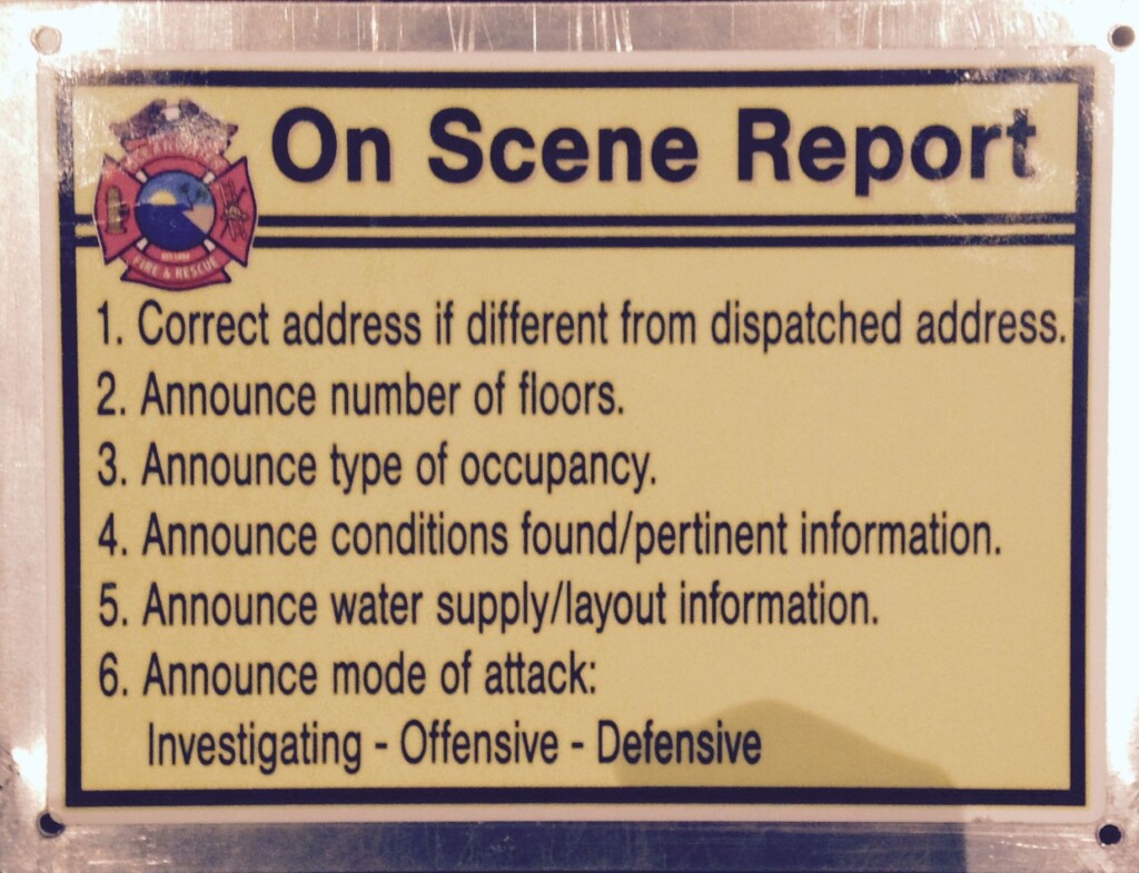 Printable Fire Scene Size Up Cheat Sheet