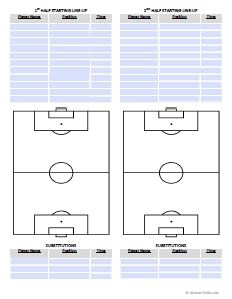 Printable Football Line Sheets