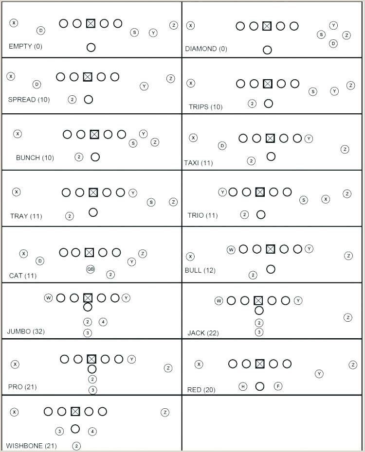 Printable Football Play Sheets