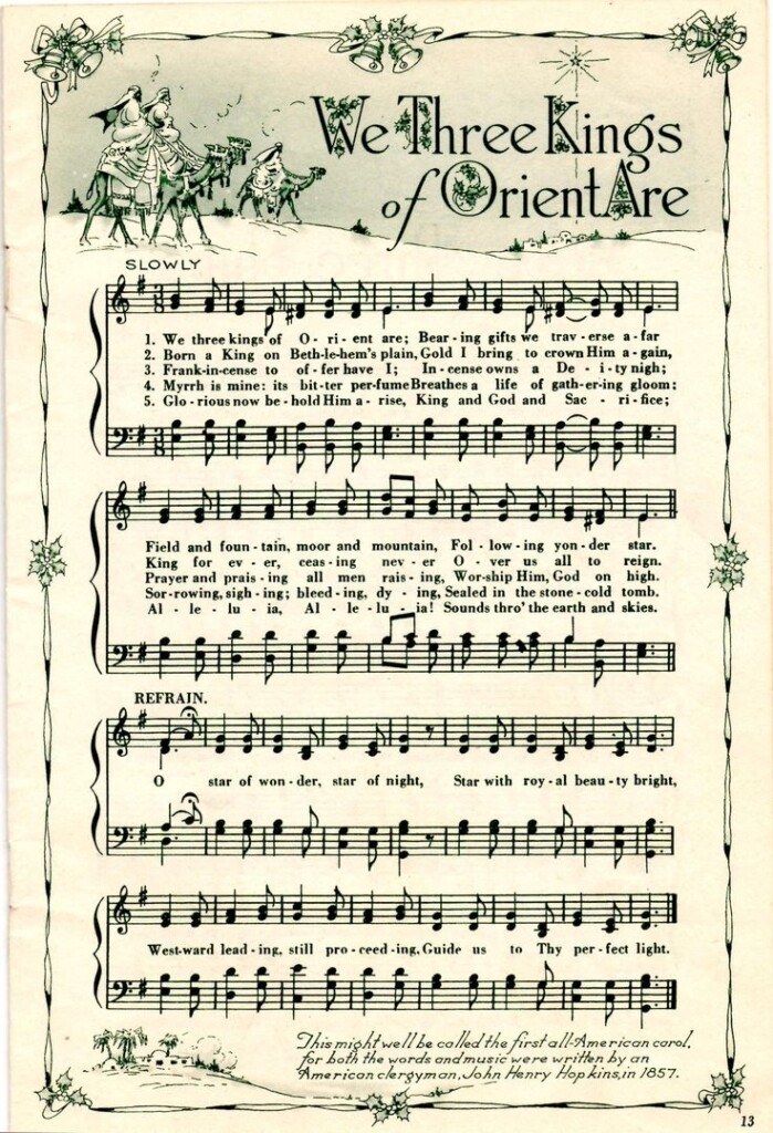 Printable Free Christmas Sheet Music Printable New Year Banners