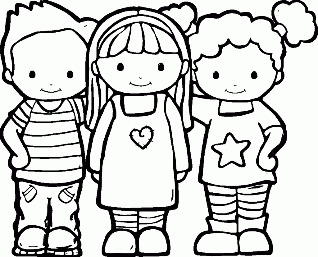 Printable Friendship Coloring Pages Pdf Free Coloringfolder