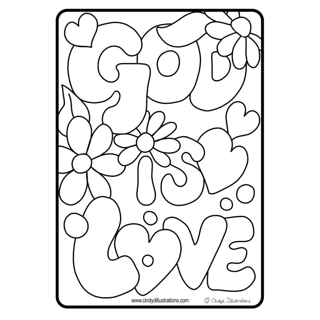 Printable God Is Love Activity Sheet