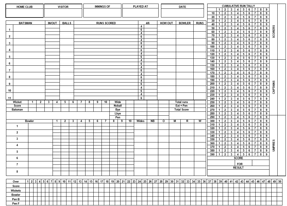 Printable Hand Knee And Foot Score Sheet Printable Calendars AT A GLANCE