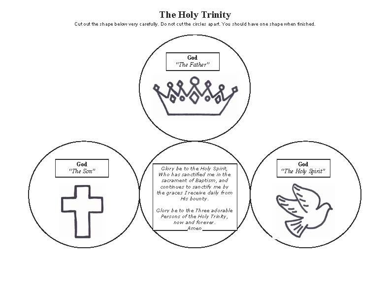 Printable Holy Trinity Activity Sheets Printable Word Searches