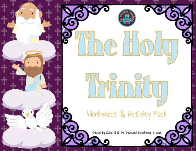Printable Holy Trinity Activity Sheets