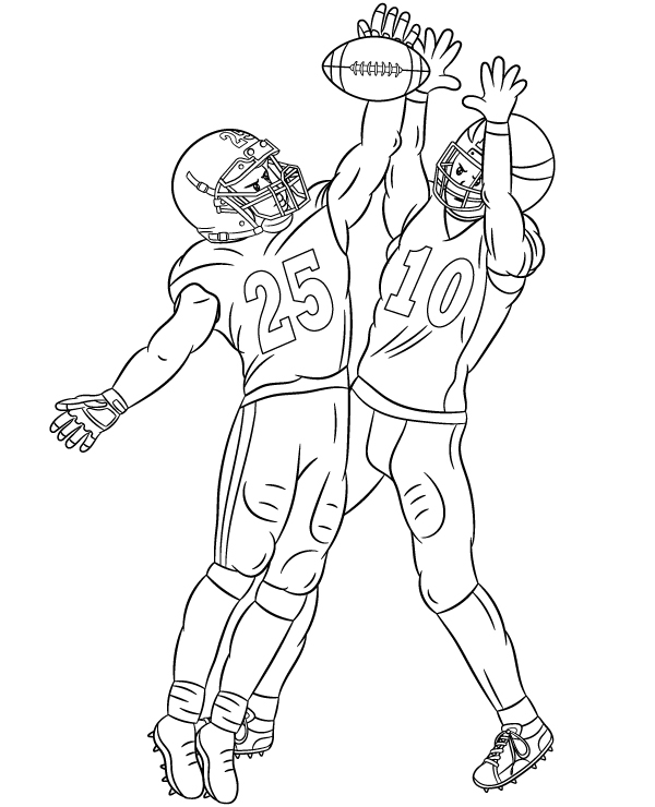 Printable Image Of A Football Coloring Sheet Free Coloring Sheet