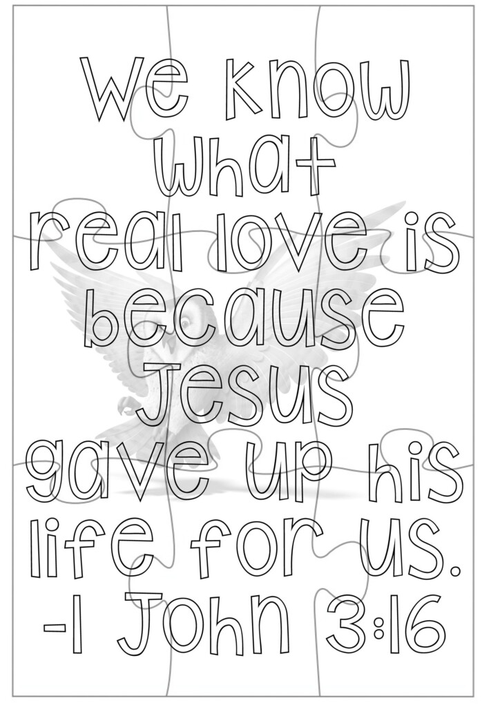 Printable John 3 16 Activity Sheet