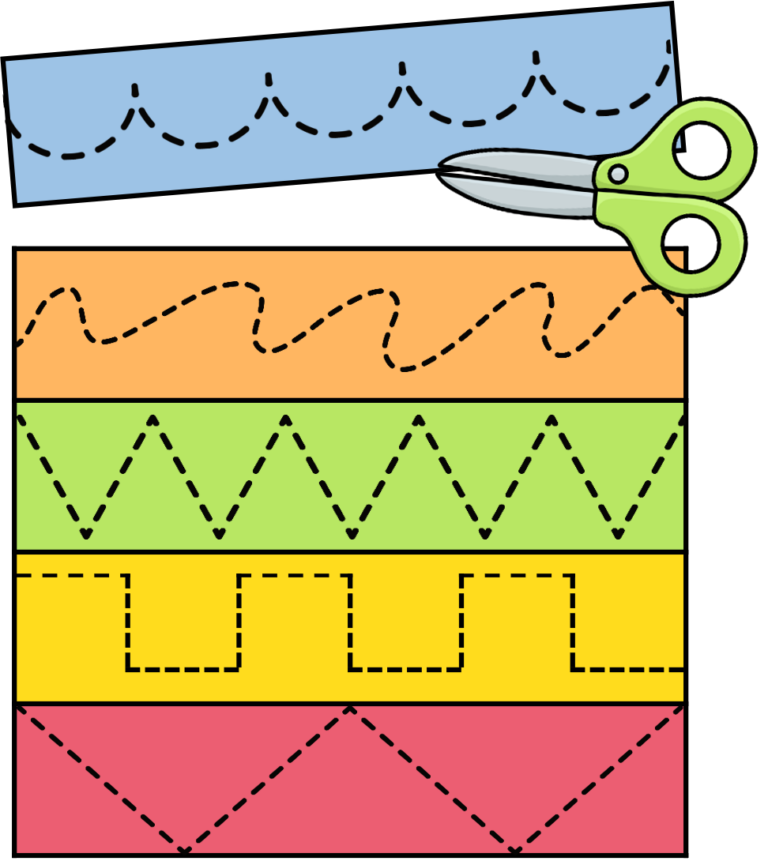Printable Line Cutting Practice Sheets