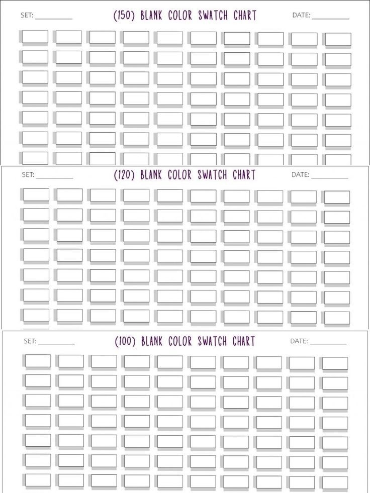 Printable Marker Swatch Template Template rideacars