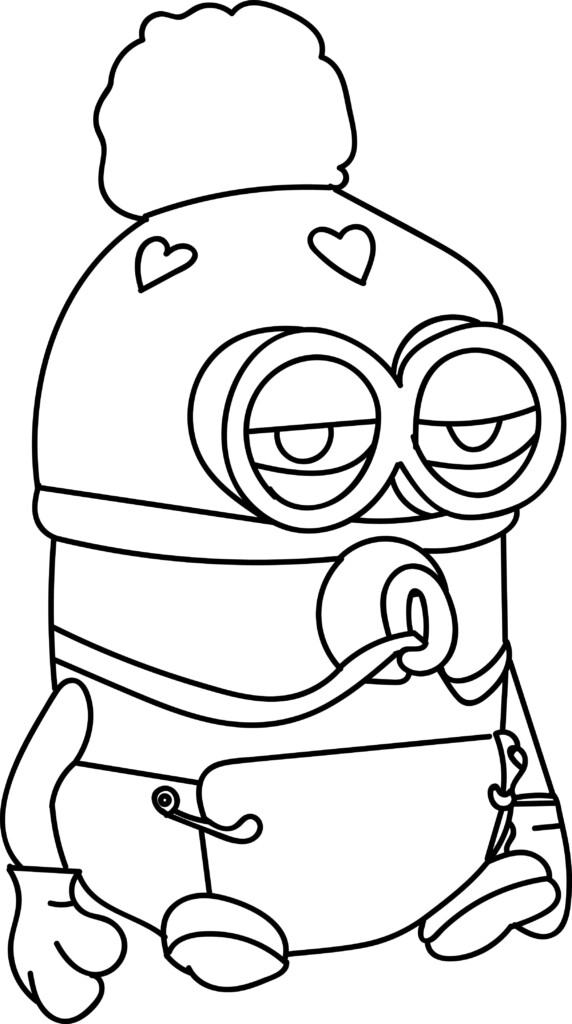 Printable Minion Coloring Sheets Free Printable Templates
