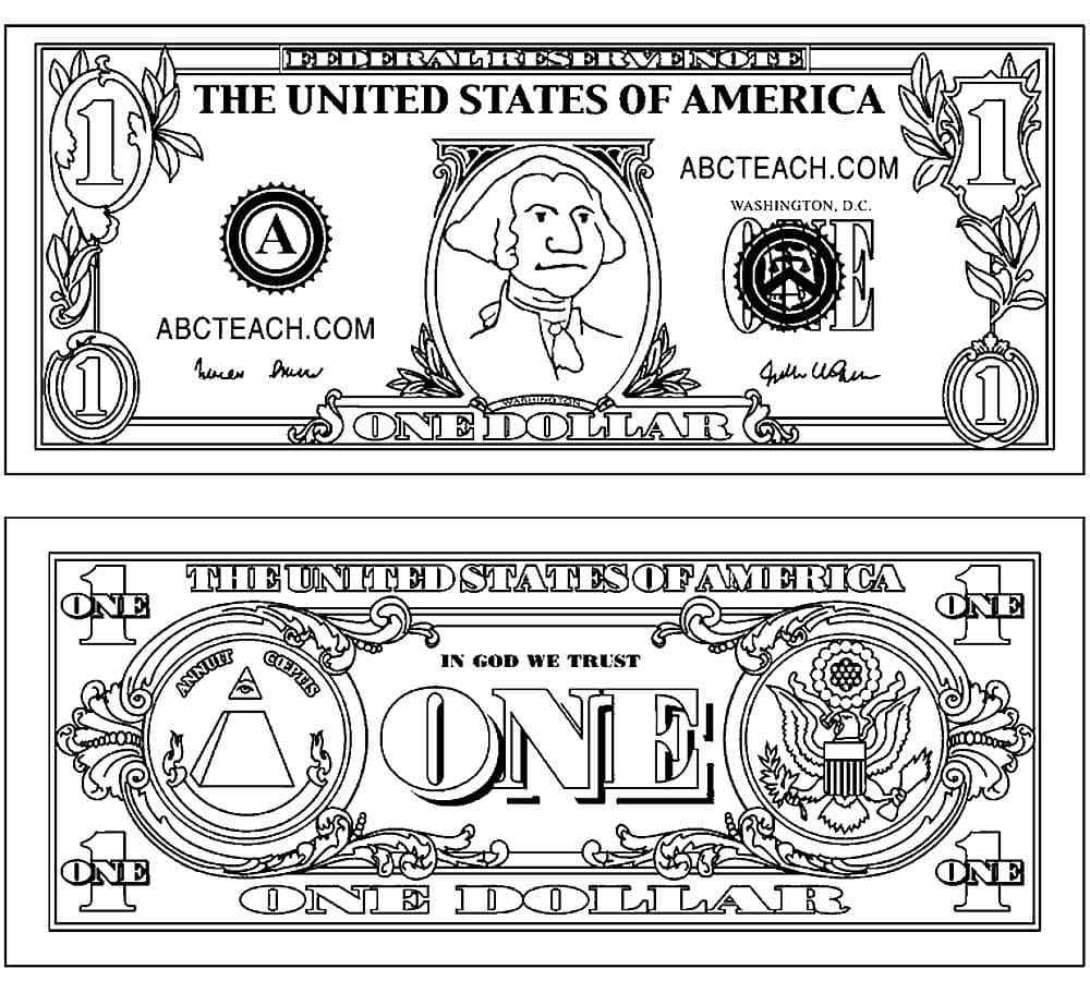 Printable Money Coloring Pages Coloring Cool
