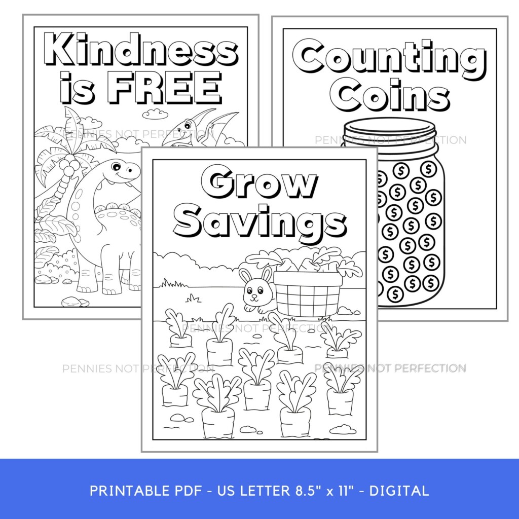 Printable Money Coloring Sheets Kids Money Coloring Pages Coloring 