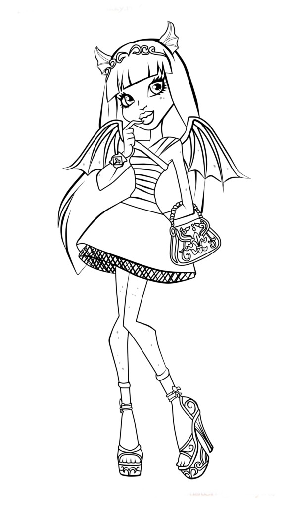 Printable Monster High Coloring Sheets Printable And Enjoyable Learning