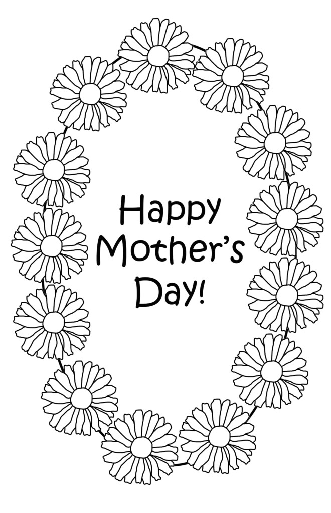 Printable Mothers Day Coloring Pages