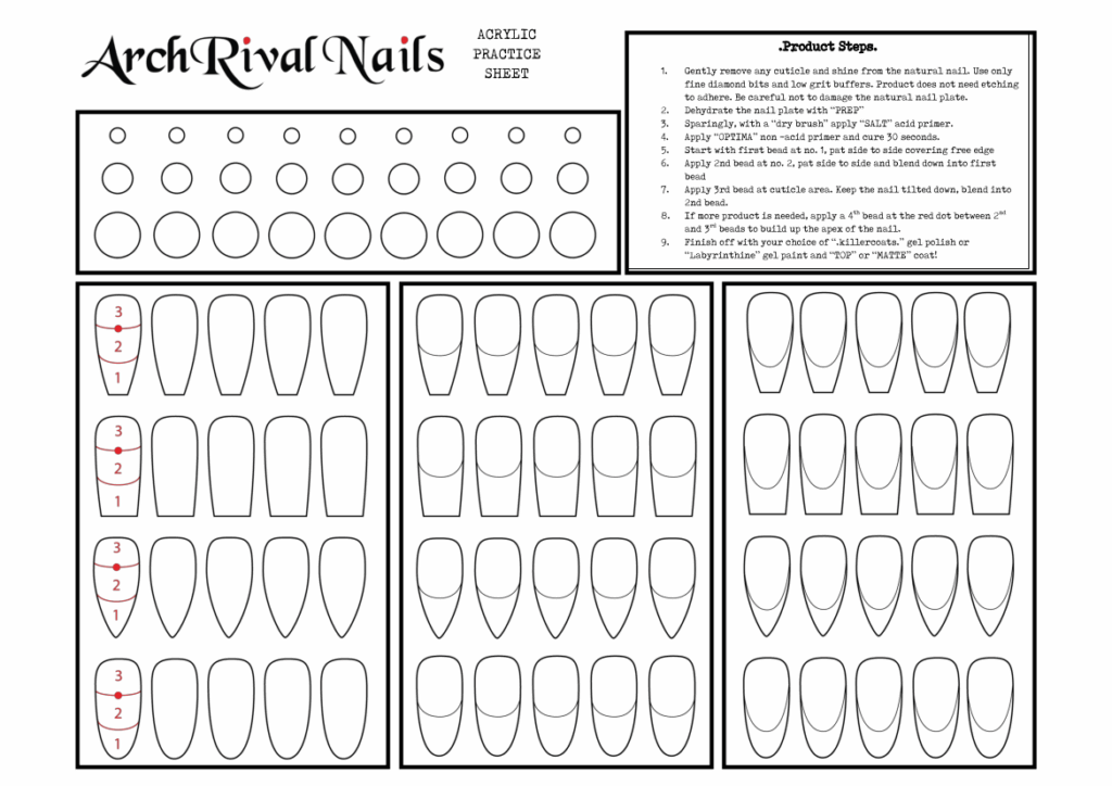 Printable Nail Practice Sheets Printable Nail Art 50 OFF