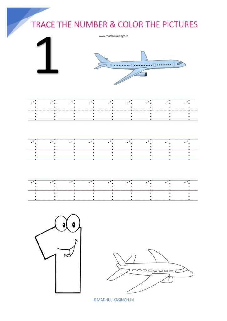 Printable Number Tracing Sheets