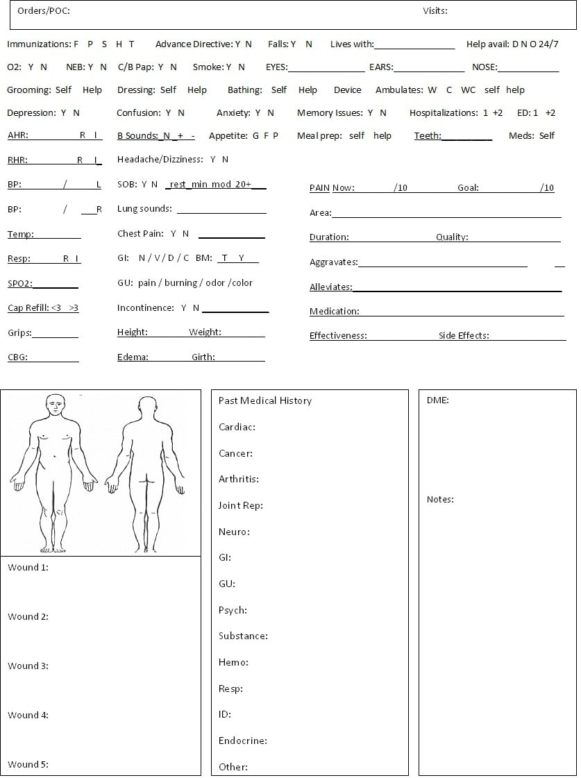 Printable Oasis Assessment Cheat Sheet Printable Free Templates