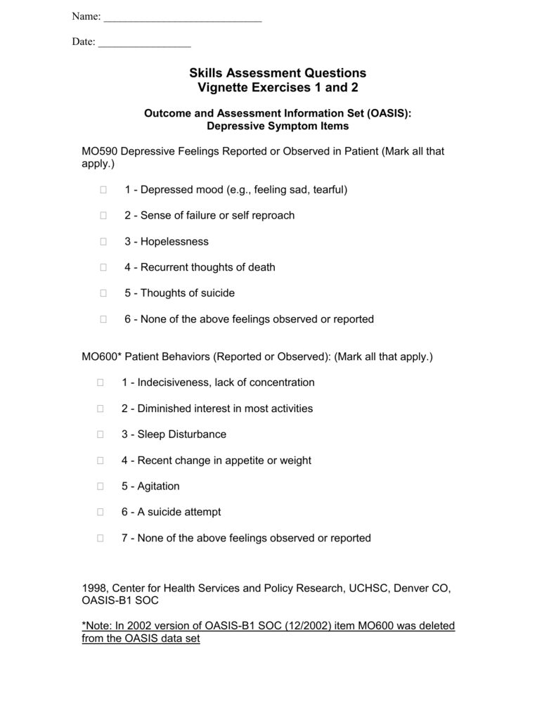 Printable Oasis Assessment Cheat Sheet Printable Free Templates