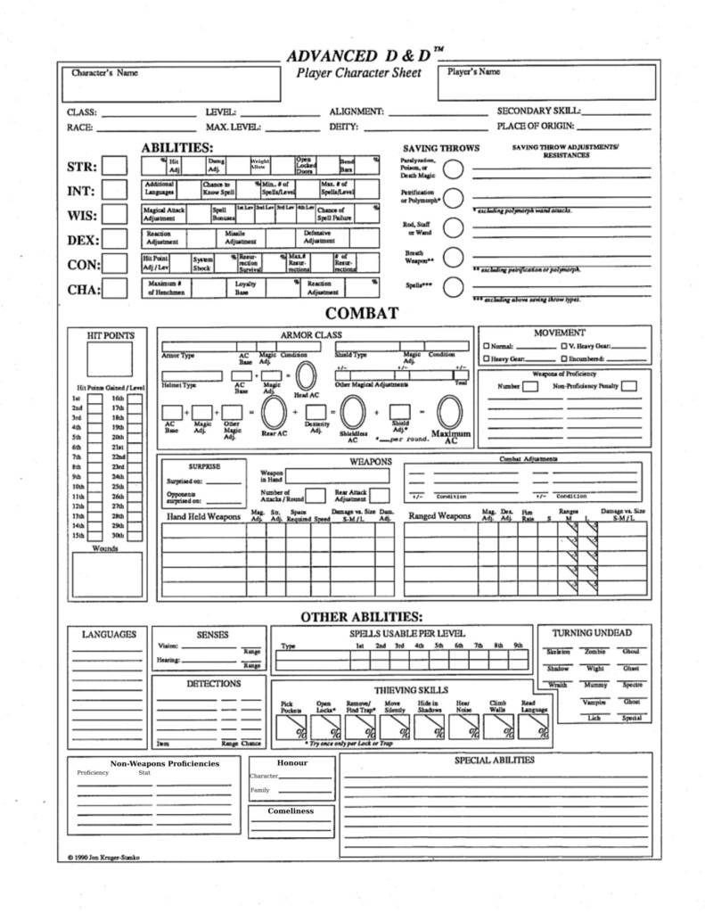 Printable Pdf Dnd Character Sheet Printable World Holiday Porn Sex 