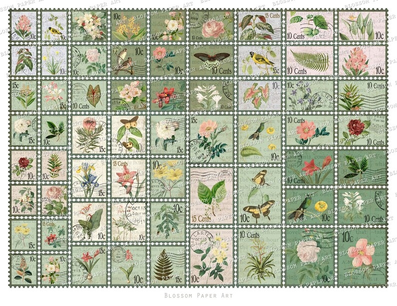 Printable Postage Stamp Sheets Printable Word Searches