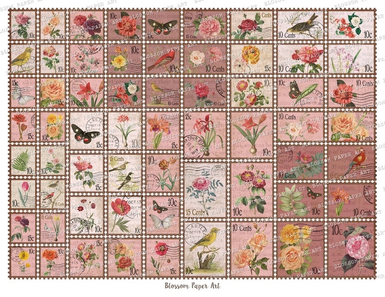 Printable Postage Stamp Sheets Printable Word Searches