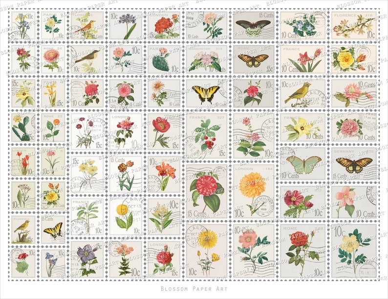 Printable Postage Stamp Sheets Printable Word Searches
