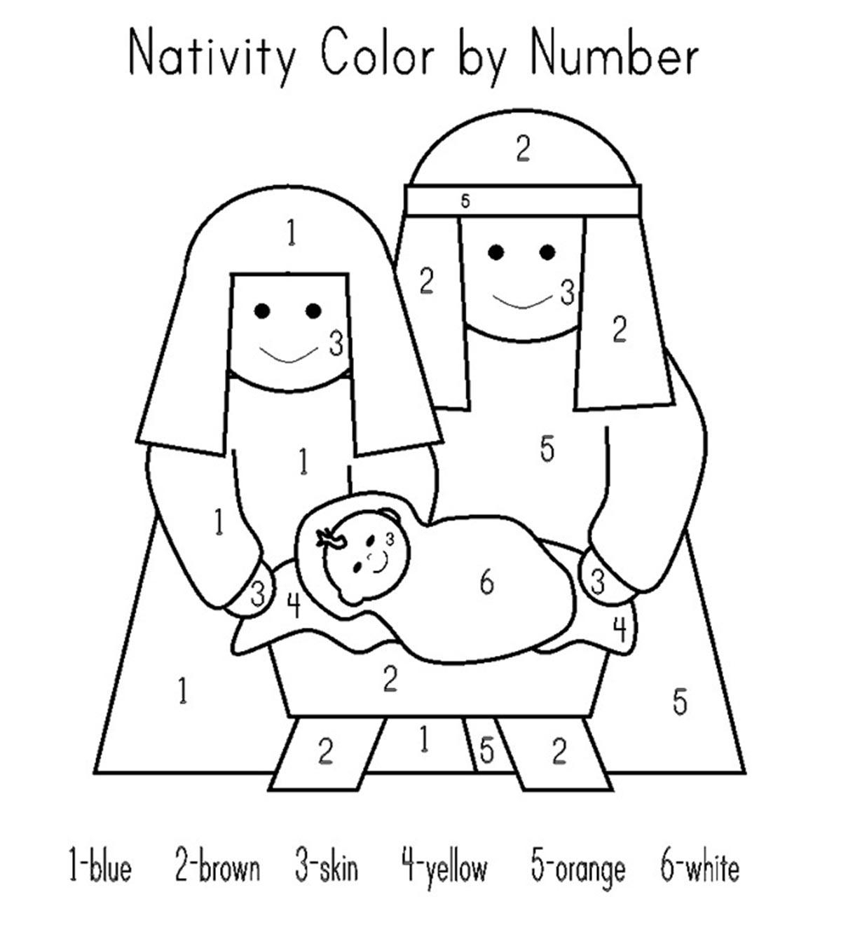 Printable Preschool Nativity Coloring Sheets Free Coloring Sheet