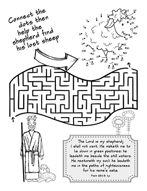 Printable Psalm 23 Activity Sheets