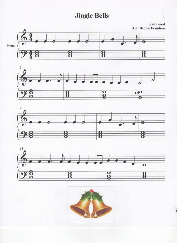 Printable Sheet Music For Jingle Bells Printable Calendars AT A GLANCE