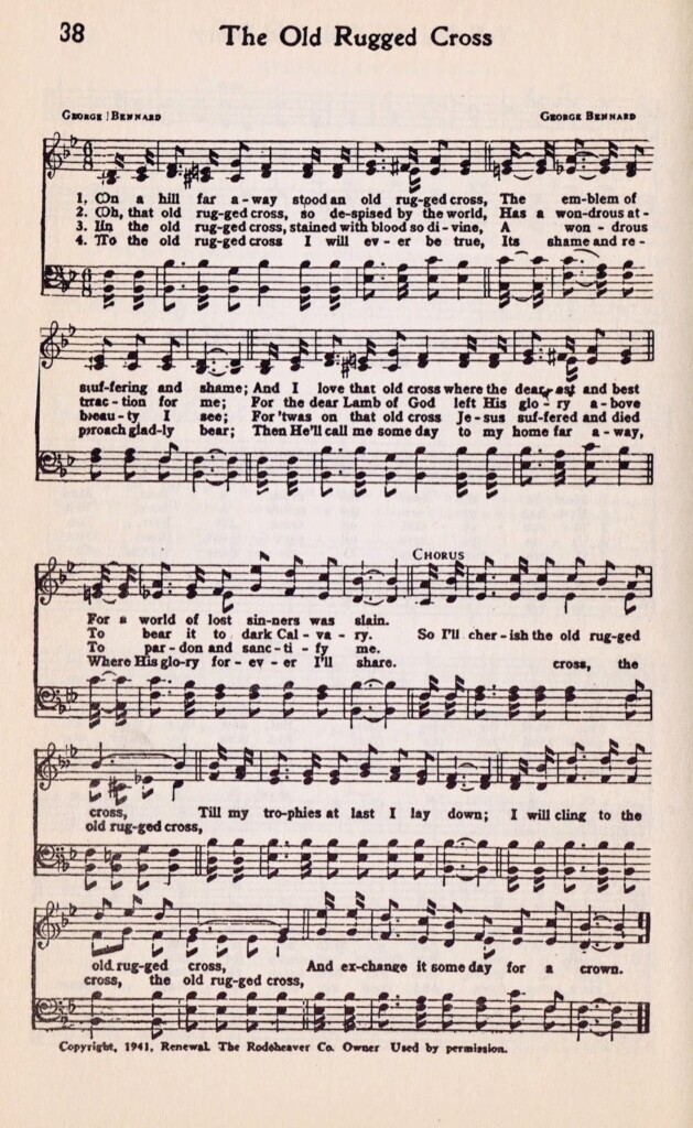 Printable Sheet Music Old Rugged Cross The Old Rugged Cross Sheet 
