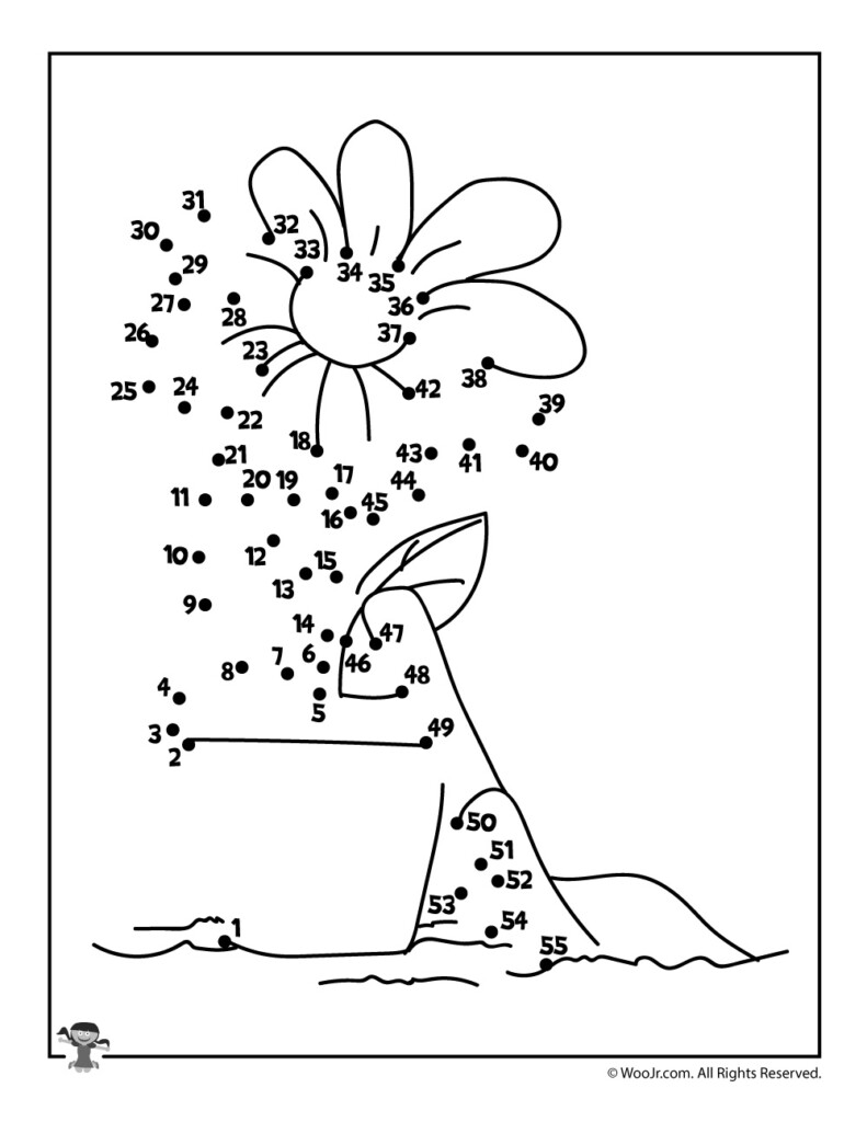 Printable Spring Dot To Dot Activity Pages Woo Jr Kids Activities 