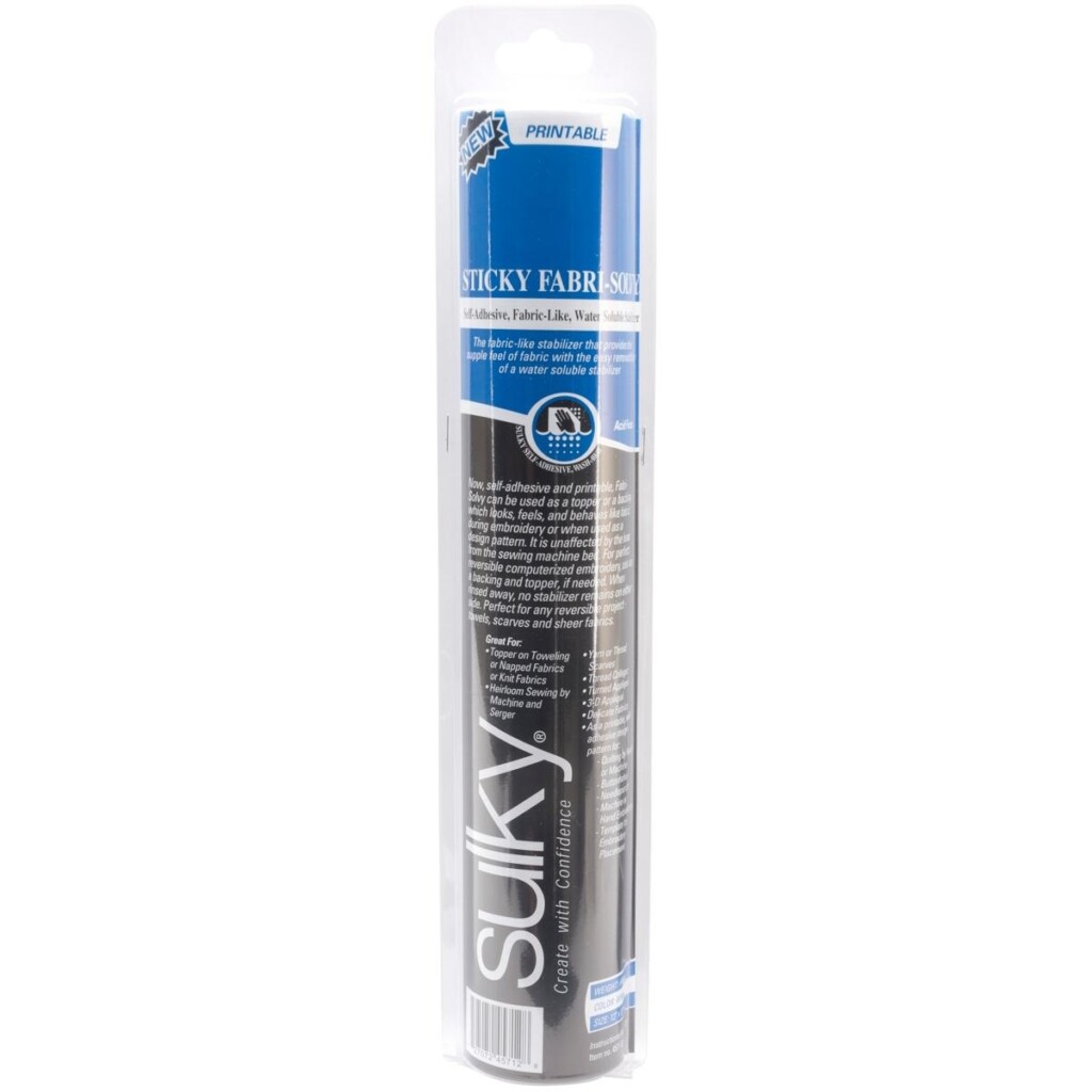 Printable Sticky Fabri Solvy Stabilizer 12 quot X 6 Yards 6671937 HSN