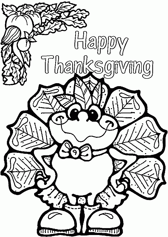 Printable Thanksgiving Turkey Coloring Pages MemoBos