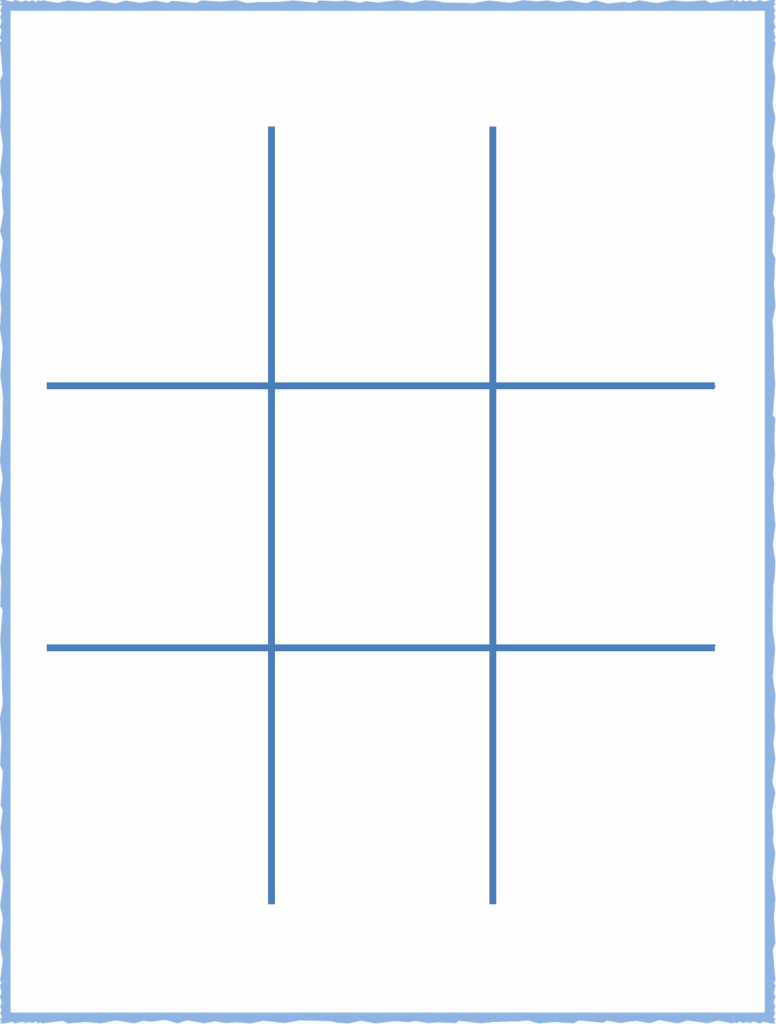 Printable Tic Tac Toe Sheets Printable And Enjoyable Learning