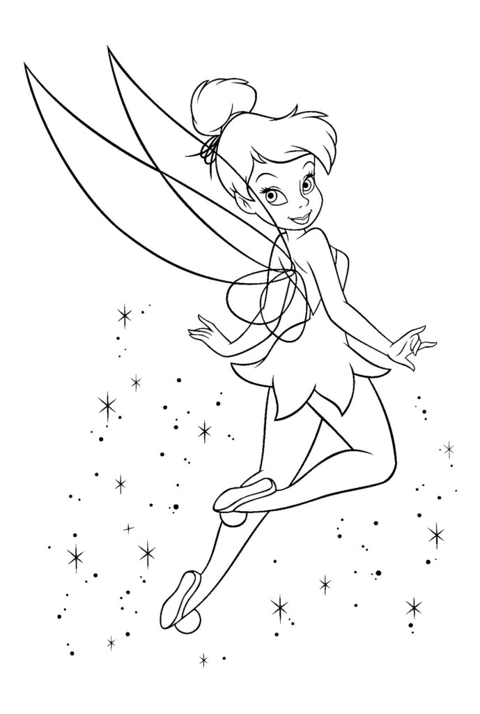Printable Tinkerbell Coloring Sheets